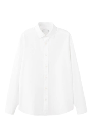 Chemise 100% coton regular-fit - Blanc