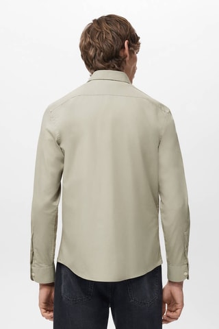 Chemise 100% coton regular-fit - Beige