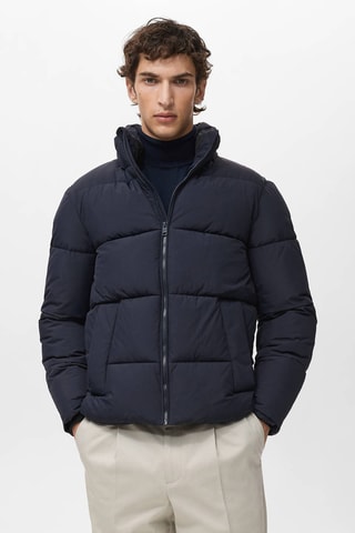 Anorak matelassé résistant à l'eau - Bleu