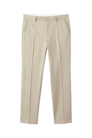 Pantalon regular fit fluide - Beige