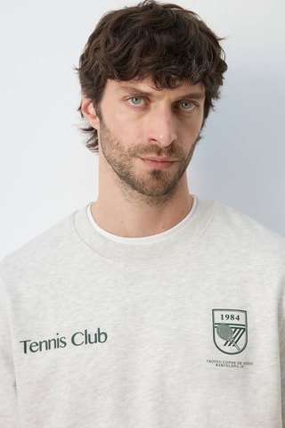 Sweat-shirt polo 100% coton - Gris