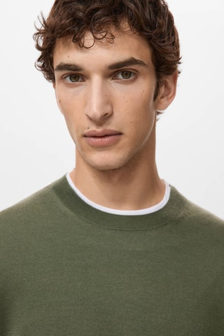 Pull 100% laine maille fine - Vert