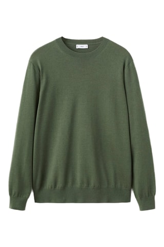 Pull 100% laine maille fine - Vert