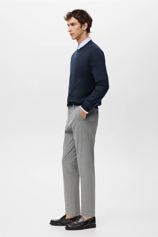 Pull 100% laine maille fine - Bleu