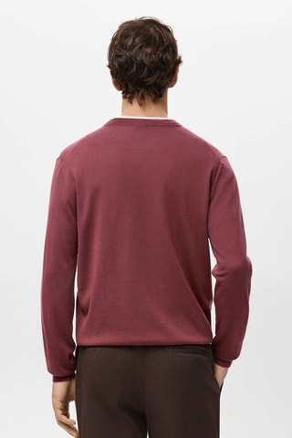 Pull 100% laine maille fine - Bordeaux
