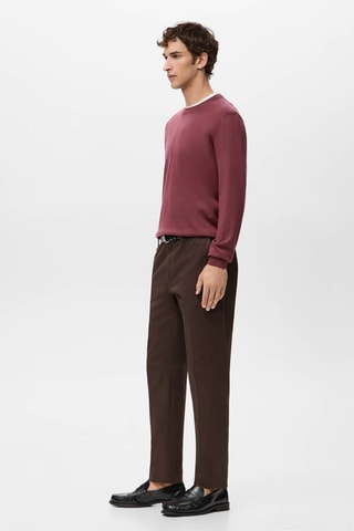Pull 100% laine maille fine - Bordeaux