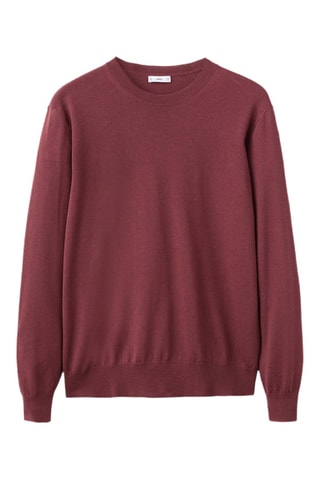 Pull 100% laine maille fine - Bordeaux