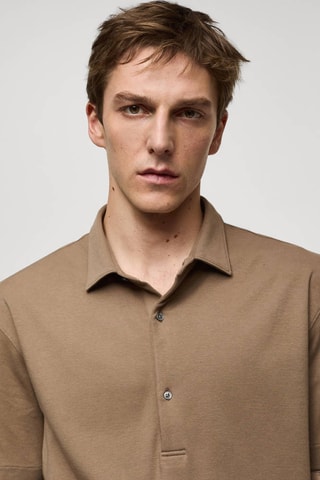Polo slim-fit 100á% coton - Vert