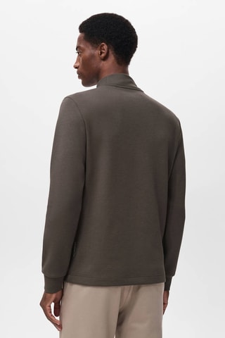 T-shirt manches longues col montant - Gris