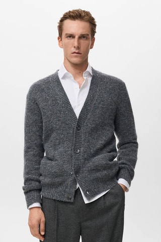 Cardigan maille boutons - Bleu