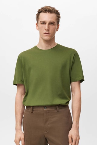 T-shirt 100% coton regular-fit - Vert