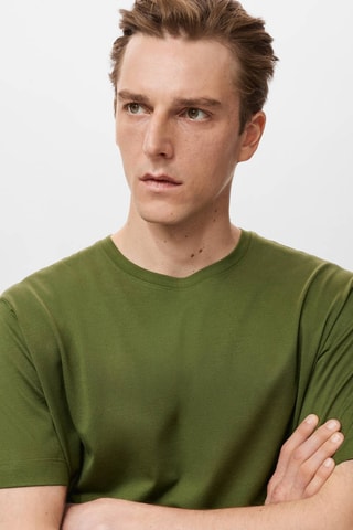 T-shirt 100% coton regular-fit - Vert