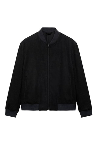 Bomber laine recyclée - Gris