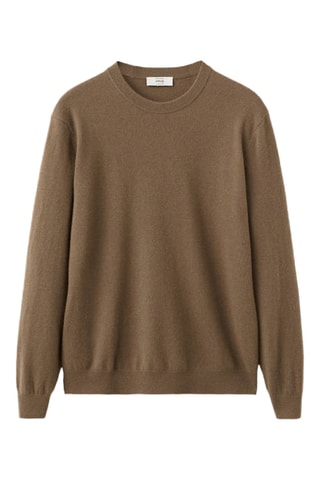 Pull-over 100% cachemire regular-fit - Marron