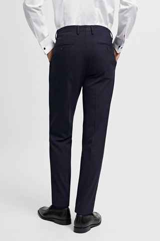 Pantalon costume slim-fit tissu comfort stretch - Bleu