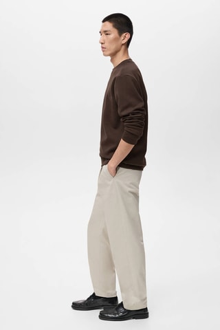 Sweat-shirt coton regular-fit - Marron