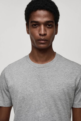 Chemise coton slim fit - Gris