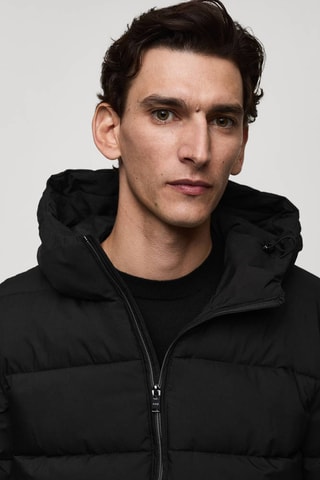 Anorak matelassé imperméable thermorégulateur - Noir