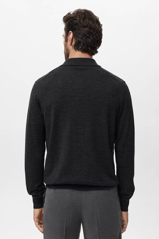 Cardigan 100% laine mérinos - Gris