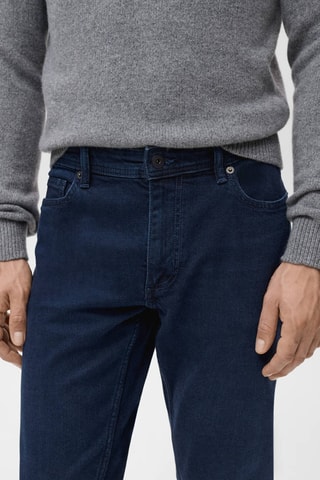 Jean Jan slim fit noir bleuté - Bleu