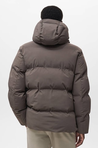 Anorak matelassé tissu imperméable - Marron
