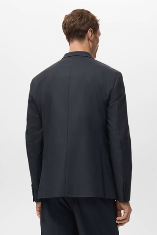 Veste de costume Boston slim fit croisée - Bleu