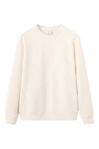 Sweat 100% coton léger - Écru