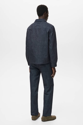 Surchemise denim poche - Bleu