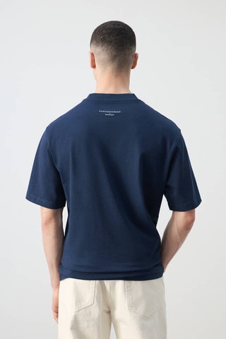 T-shirt 100% coton imprimé - Bleu