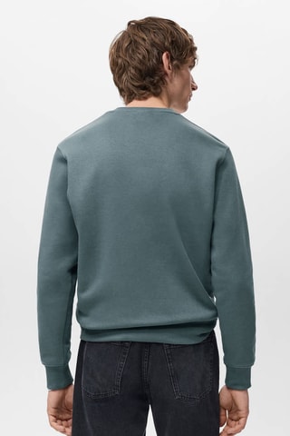 Sweat en coton intérieur soft-touch - Bleu