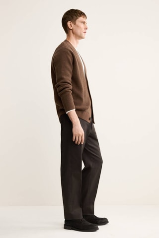Cardigan 100% laine boutons - Camel