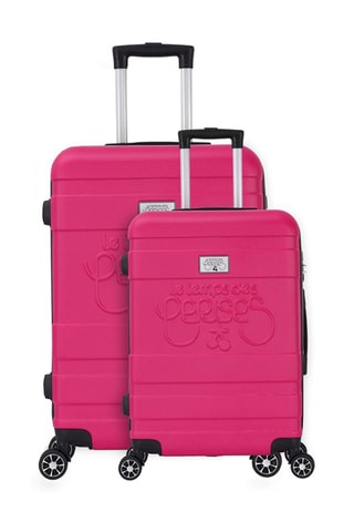 Valise cabine et valise semaine Lyra (S/M) - 55/65 cm  - Rose