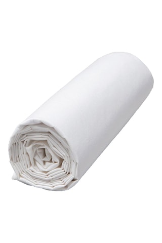 Drap-housse en percale de coton Venezia - Blanc
