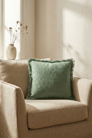 Housse de coussin en laine Aspen - Sauge - 45 x 45 cm