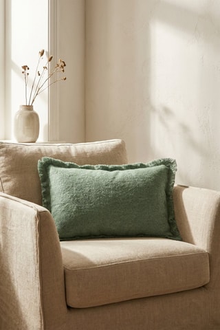 Housse de coussin en laine Aspen - Sauge - 40 x 60 cm