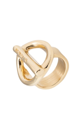 Bague dorée à l'or jaune