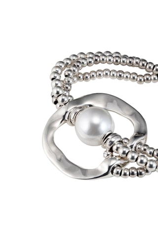 Bracelet - Cuir et plaqué argent 