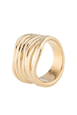 Bague dorée à l'or jaune