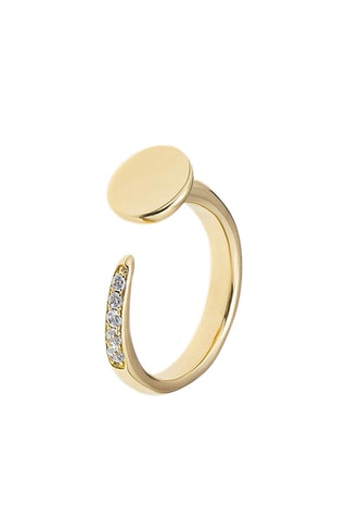 Bague Shine - Plaqué or jaune et topazes