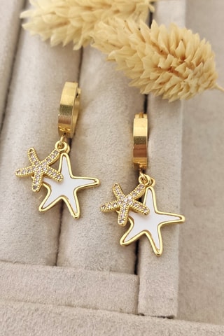 Créoles - Plaqué or jaune et zircons