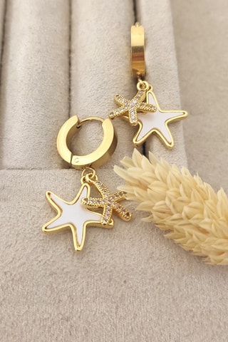 Créoles - Plaqué or jaune et zircons