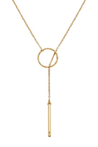 Collier - Plaqué or jaune et zircons