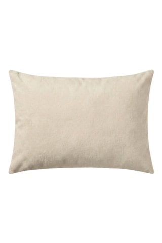 Funda de almohada de seda de morera y microfibra - Beige - 50 x 70 cm