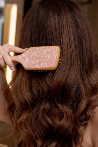 Brosse en bambou - Rose