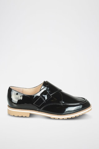 Derbys à boucles vernis Achille - Noir