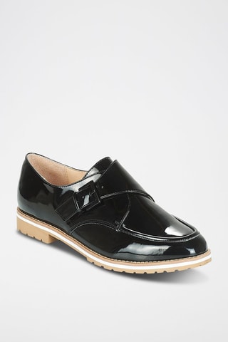 Derbys à boucles vernis Achille - Noir