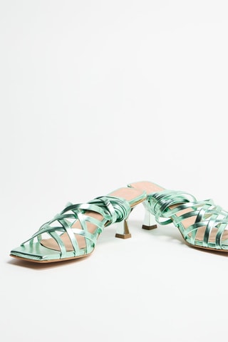 Spartiates à talons Satina - Vert