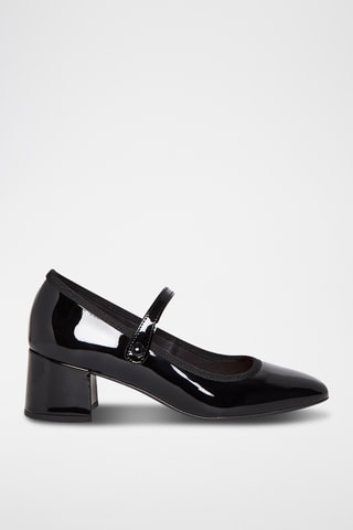 Escarpins vernis en cuir Agatha - Noir