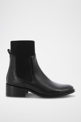 Bottines en cuir Moama - Noir