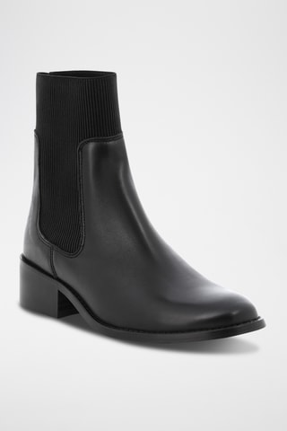 Bottines en cuir Moama - Noir